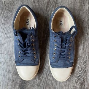 Uggs Laela Woven Blue Denim Sneakers Size 8